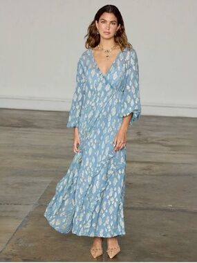 NEW NEVER FULLY DRESSED Lottie Wrap Midi Dress Sz 4